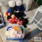 Amish dolls, Winnie the Pooh, and other dolls with small tote