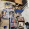 Lot of 8 boxes of VHS tapes and two carry bags of VHS tapes