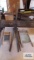 Lot of two washboards and antique drying rack