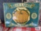 Blue Label golden pumpkin advertising sign