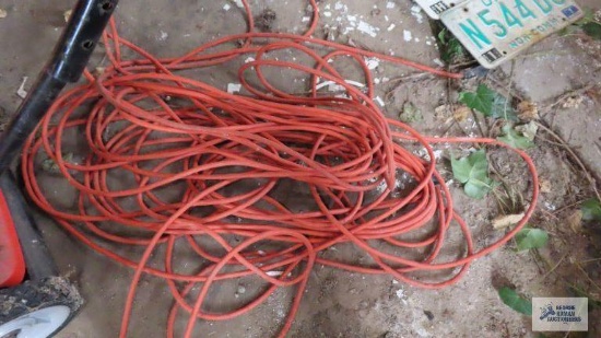 Heavy duty orange extension cord