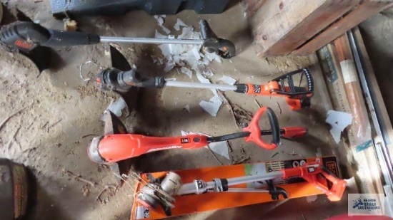 Lot of Black & Decker electric and cordless trimmers
