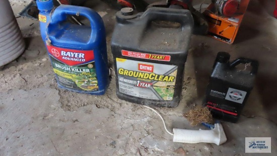 Weed killer and lawn mower oil. No shipping.