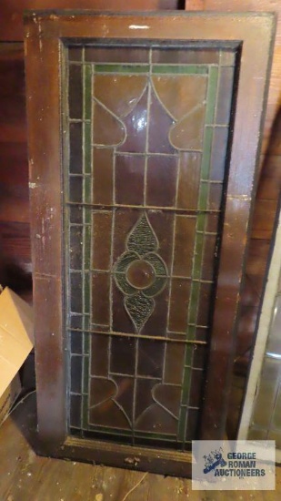 Decorative leaded glass window