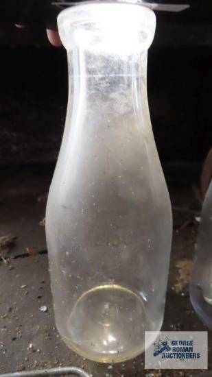 Antique one quart liquid milk bottle