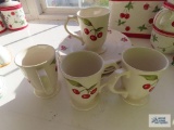 Cherry motif cups and plates by Royal Limited