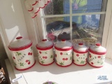 Cherry motif canister set made by Home