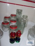 Canisters and salt and pepper grinders