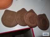 Decorative cookie press wall hangings