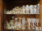 Lot of assorted glasses and stemware. West Germany, Turkey and others