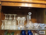 6 Waterford sherbets. other...glass stemware and decanters