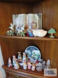 Grandma's House book decoration, Lenox figurine bell, Goebel figurine bells, ceramic bird figurines,