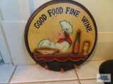 Good Food Fine Wine wall hanging