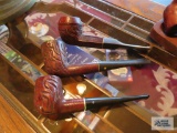 Three vintage tobacco pipes
