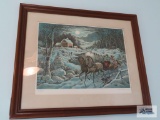W. K. Plumber 1978 winter scene print