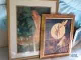 Spider web dance print and girl with fairies print