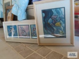 Lot of two fish wall hangings