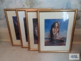 Lot of four mythical prints by David Delamare