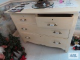 Painted dresser with porcelain pulls
