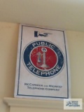 McCormick and Midwest Telephone Company reproduction advertising sign