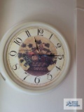 Fruit basket battery powered wall clock