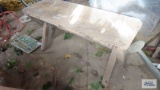 Rustic wooden bench