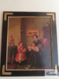 Woman with children print
