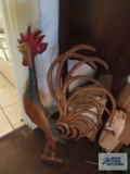 Rooster metal wall hanging