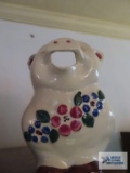 Smiley vintage pig figurine pitcher