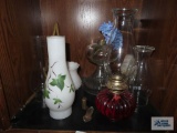 Oil lamp and oil lamp shades