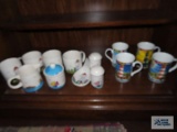 Lighthouse mugs, creamer, sugar, etc