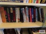 Books on second shelf