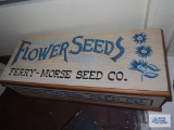 Barrymore Seed Company reproduction advertising wooden box