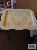 Vintage metal snack tray