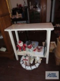White painted stand