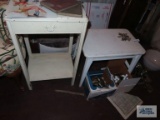 White stand and children's table