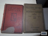 Lot of two antique educational books