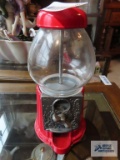 Carousel miniature gumball machine. Top and bottom are loose