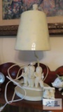 Department 56 Snowbabies lamp and figurines