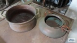 Two copper pots