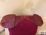 Leather saddlebags