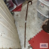 homemade tall walking stick