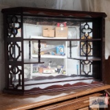 Mirrored knick knack wall shelf