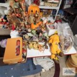Halloween and Thanksgiving decorations