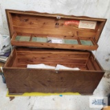 Lane cedar chest in basement. Needs refinished