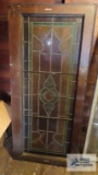 Decorative leaded glass window