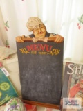 Menu chalkboard