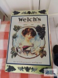 Welch's reproduction advertising metal sign