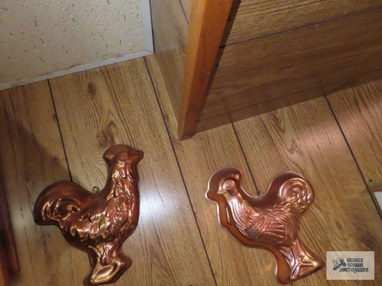 Copper rooster molds