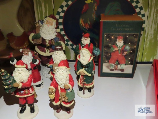 Around the world Santa Claus and other Santa Claus figurines